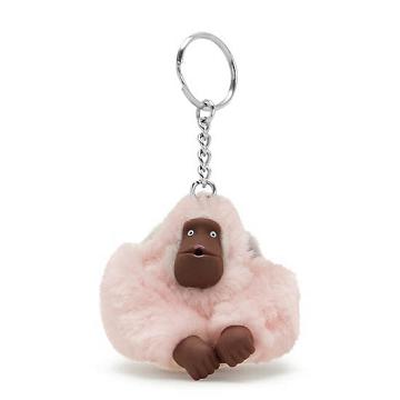 Kipling Mom And Baby Classic Monkey Keychain Accessories Rosa | NO 1272MQ